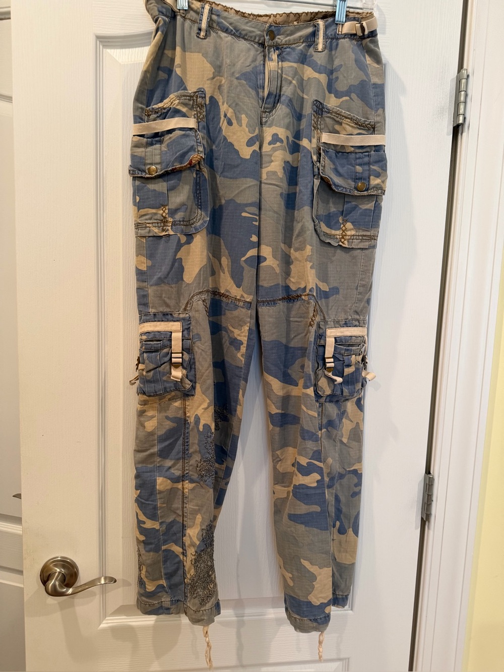 Da-Nang Blue & Tan Camo Cargo Pants